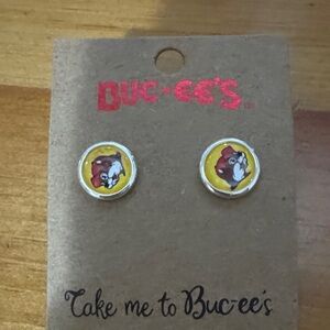 Buc-ee's Yellow and Red Earrings